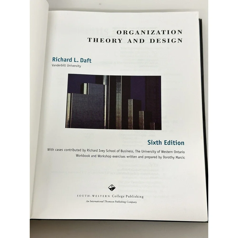 Organization Theory and Design by Daft Sixth Edition (1998)